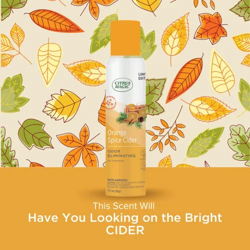 Miniatura 4 de Citrus Magic Edición Limitada Eliminador de olor natural – Aerosol ambientador, sidra de especias de naranja, 3 onzas, paquete de 3