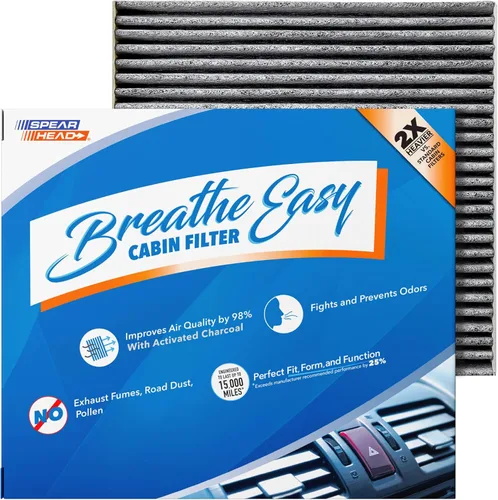 Spearhead Odor Defense Breathe Easy - Filtro de cabina para aire acondicionado y calentador | Compatible con varios Acura/Honda de 2009-2025 como