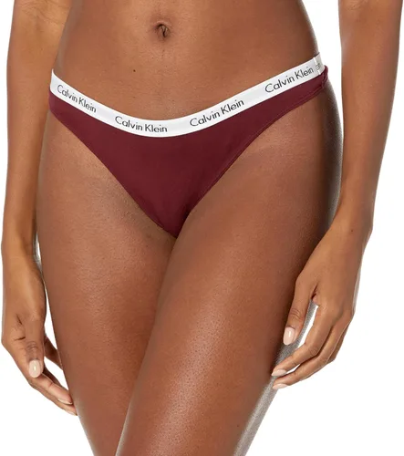 Miniatura 2 de Calvin Klein - Carousel Tanga de algodón con logo para mujer