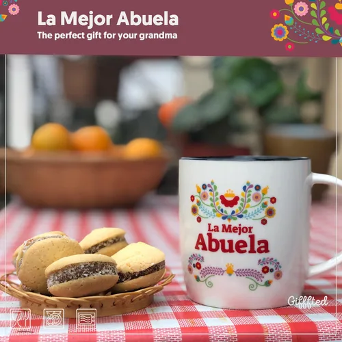 Miniatura 9 de Triple Gifffted Regalos para Abuelos, Las Mejores Tazas de Café de Abuela y Abuelo en Español, Mejor Abuela y Abuelo Latino, Regalo para Día