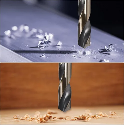 Miniatura 4 de uxcell Brocas helicoidales de vástago recto, 0.098 in, acero de alta velocidad, 4341 con vástago de 0.098 in, 10 piezas para aleación de acero