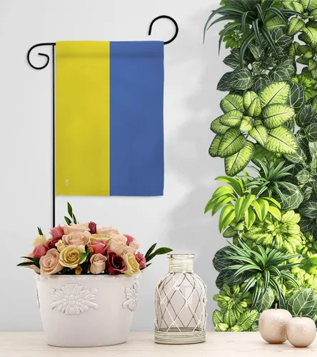 Miniatura 9 de Tapiz de pared con bandera de jardín de Ucrania, soporte con bandera de Ucrania para decoración de casa pequeña, letrero de césped, regalo