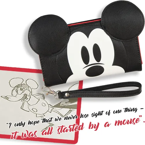 Miniatura 4 de Disney Mickey Mouse Ears 90 Years True Original 3D Cartera para teléfono celular Negro talla única