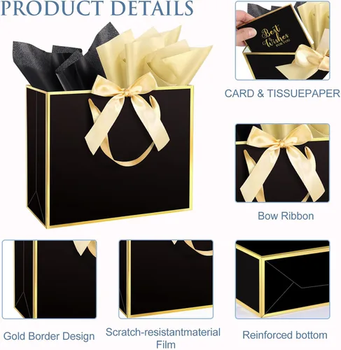 Miniatura 3 de Ethhqu Bolsas de regalo grandes con asas