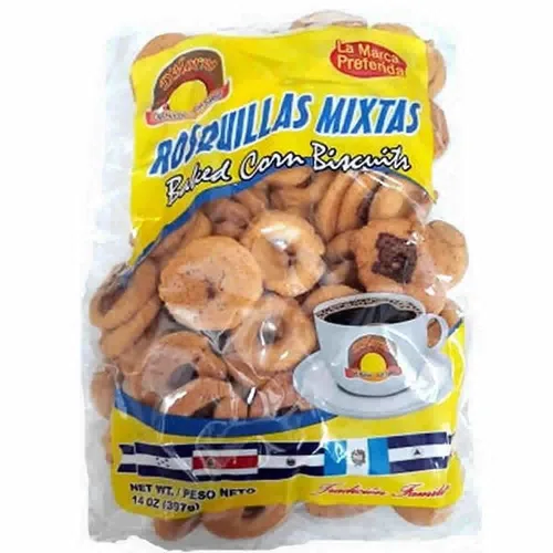D' Horno Rosquillas de maiz y queso mixta con hojaldras (Viejitas) Galletas de maíz horneadas (4), 14 onzas