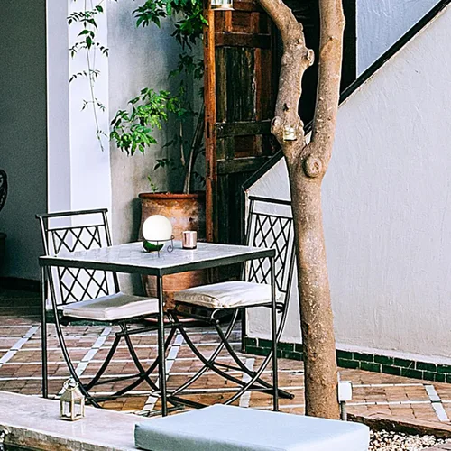 Miniatura 7 de GANAZONO Soporte de exhibición de bolas de metal para jardín, patio, decoración al aire libre, base estable para bolas de cristal de 6 pulgadas