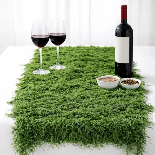 Miniatura 9 de Musgo artificial para manualidades, 19.68 x 39.37 pulgadas, musgo artificial para decoración de plantas de interior, césped sintético verde oscuro