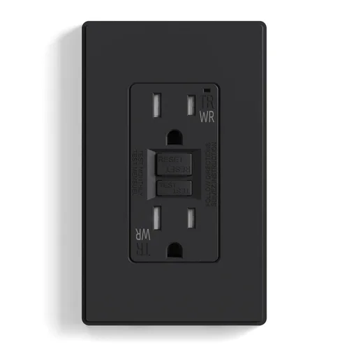 Miniatura 41 de ELEGRP Salida GFCI para Exteriores, Receptáculo GFI Eléctrico de Autoprueba de 15 Amperios con Diseño Más Delgado, Receptáculo GFCI Resistente a