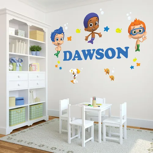 Miniatura 16 de Oliver's Labels Calcomanía de Pared Personalizada Premium de Tamaño Real para Decoración de Habitación de Niños - Despegar y Pegar, Extraíble
