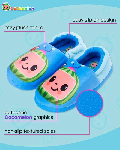 Miniatura 2 de Cocomelon Pantuflas unisex para niños y niñas mocasines de felpa sin cordones niño pequeñoniño pequeño
