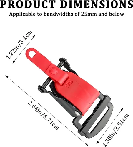 Miniatura 2 de Kit de hebilla de liberación rápida para casco – Reemplazo de hebilla de correa de barbilla para casco de motocicleta, cierre de liberación rápida
