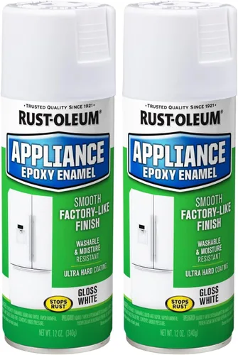 Rust-Oleum 7881830 7881-830 Epoxi para electrodomésticos, 12 onzas, blanco (paquete de 2)