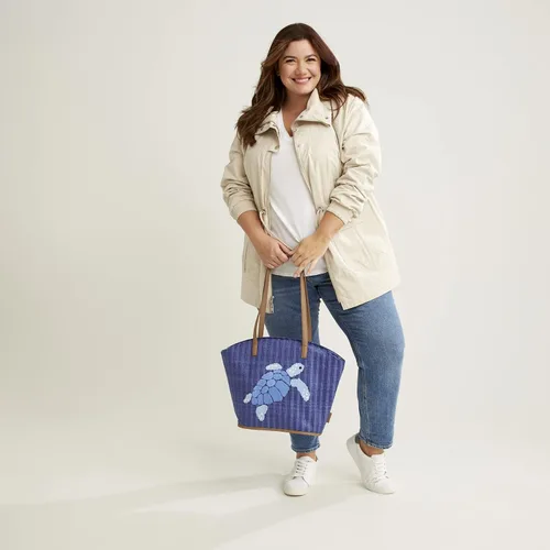 Miniatura 5 de Vera Bradley Bolso tote de paja para mujer