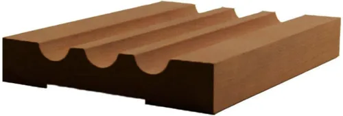 EWCA46 Estriado 3-1/2" Ancho x 3/4" Carcasa Sin Terminar, Cereza, 42"