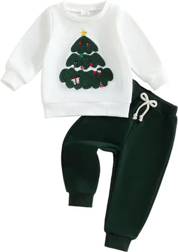 Miniatura 154 de Conjunto de camisa larga y divertida para bebé niño y niña, ropa de primera Navidad, 6, 12, 18, 24 meses, 2T