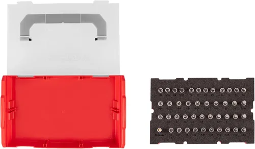 Miniatura 3 de TEKTON Juego de dados de broca de 1/4 pulgadas con mini caja de herramientas de apilamiento (44 piezas) SHB90700