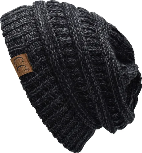 Miniatura 310 de C.C Trendy Warm Chunky Soft Stretch Cable Knit Beanie