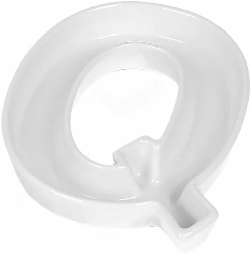 Miniatura 10 de Coffeezone - Plato de cerámica para dulces y nueces, decoración para bodas y fiestas, Blanco