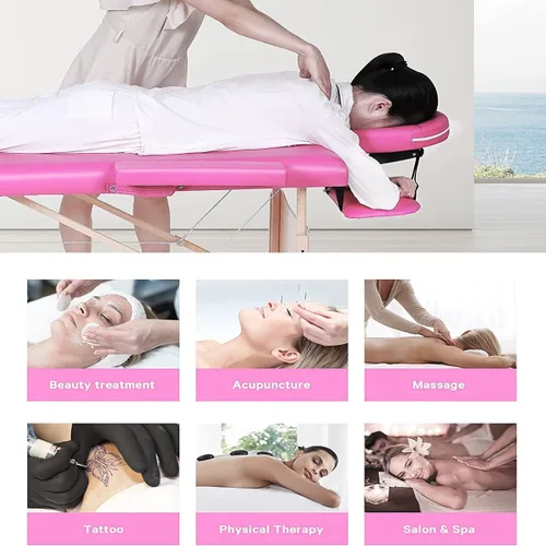 Miniatura 5 de Mesa de masaje portátil, cama de spa de 84 pulgadas de altura ajustable, mesa de masaje plegable portátil profesional, mesa de spa, mesa de spa