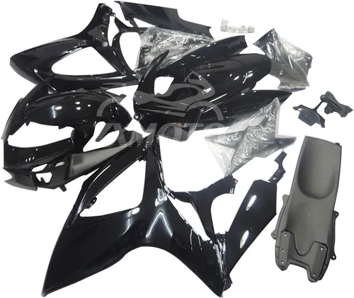 Miniatura 2 de Kit de carenados de motocicleta negro brillante para 2006 2007 Suzuki GSXR 600 750 ABS Carrocería de plástico conjunto de carenados