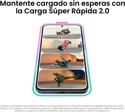 Miniatura 4 de Samsung Galaxy A37 5G (2026), teléfono inteligente Android desbloqueado, 128GB, pantalla AMOLED, triple cámara, IP68, teléfono delgado, batería
