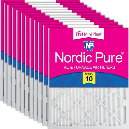 Miniatura 27 de Nordic Pure Filtros de aire para horno MERV 6 de 18 x 25 x 1 pulgadas (tamaño real: 17 1/2 x 24 1/2 x 3/4), color verde poliéster MERV 6, reduce