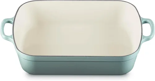 Miniatura 12 de Le Creuset Fuente para horno rectangular de hierro fundido esmaltado, 5.25 cuartos de galón (11.7 pulgadas x 16.8 pulgadas), color blanco