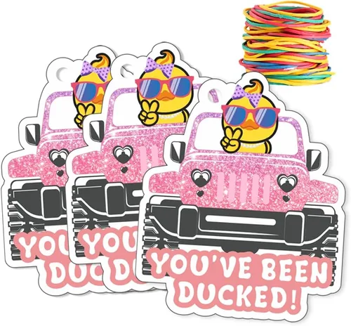 Miniatura 7 de You've Been Ducked, etiquetas de pato, lindas etiquetas de pato, etiquetas de pato de pato, tarjeta de juego de patitos, paquete de 35 unidades de 3