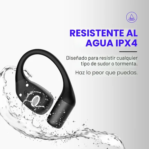 Miniatura 8 de Raycon Essential Open Earbuds – Auriculares inalámbricos True Wireless de oído abierto con Bluetooth 6.0, ultraligeros, diseño de gancho cómodo, Azul