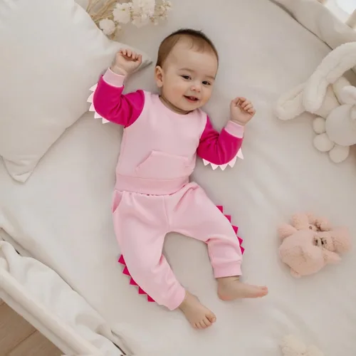 Miniatura 16 de Conjunto de ropa de otoño e invierno para bebé y niño, sudadera larga con capucha y pantalones para niños pequeños, 6, 12, 18, 24 meses, 2T