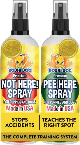 Miniatura 9 de Bodhi Dog ¡No aquí! Spray y Spray de Entrenamiento para Orinal & Entrenamiento para Orinal para Cachorros - Entrenamiento para Almohadillas de Nuevo