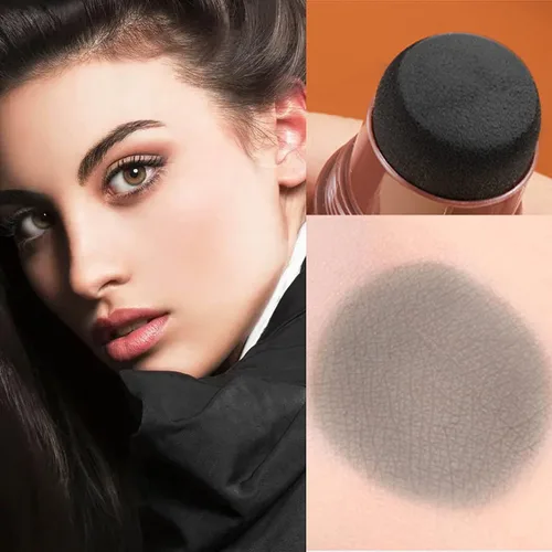 Miniatura 2 de Polvo en barra de línea capilar – Polvo de sombra de línea capilar oculta instantáneamente la pérdida de cabello, polvo de retoque de raíces Negro