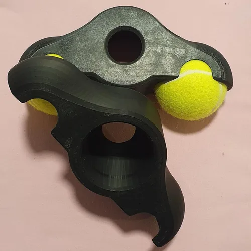 Miniatura 6 de Paquete de 4 adaptadores de pies basculantes a presión para ciclismo interior con paquete de 8 pelotas de tenis, accesorios de estabilidad