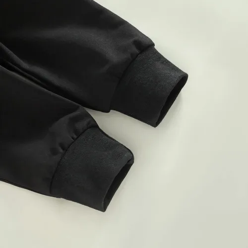Miniatura 104 de Conjunto de 2 piezas de sudadera de manga larga con cuello redondo y pantalones casuales para bebés y niños pequeños