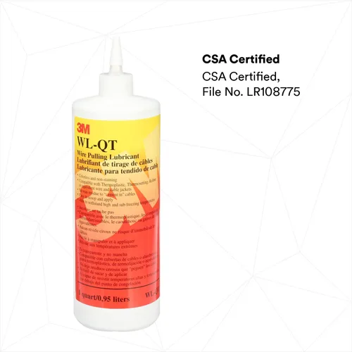 Miniatura 5 de 3M Gel lubricante de tracción de alambre WL-QT, un cuarto de galón, excelente lubricante para tirar de una amplia variedad de tipos de cables