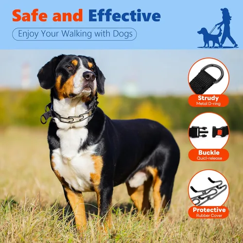 Miniatura 2 de Supet - Collar de Punta para Entrenamiento de Perros, Collar de Entrenamiento Ajustable con Hebilla para Perros Pequeños, Medianos y Grandes