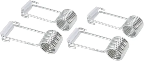 Miniatura 3 de Cierrapuertas de resorte, 4 piezas de bisagra de resorte de cierre automático de 0.8 pulgadas, accesorios para la mayoría de los pasadores