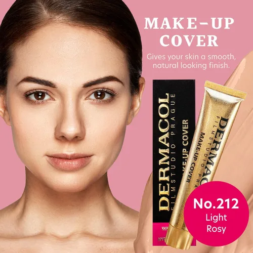 Miniatura 3 de Dermacol - Base de maquillaje líquida de cobertura total, base líquida mate con SPF 30, base resistente al agua para piel grasa, acné y bolsas 212