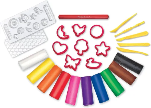 Miniatura 2 de Faber-Castell Do Art Create with Clay - Juego de arcilla para modelar para niños, arcilla suave, nunca se seca
