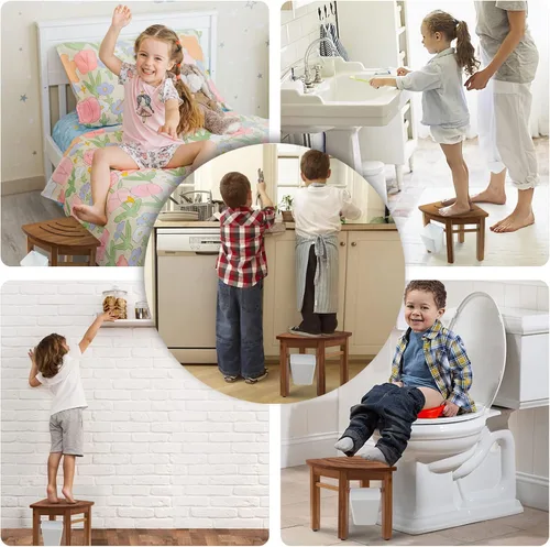 Miniatura 9 de Lovitgo Taburete de ducha de teca de 12 pulgadas para afeitarse piernas, taburete de ducha de esquina para ducha interior, banco de ducha de teca
