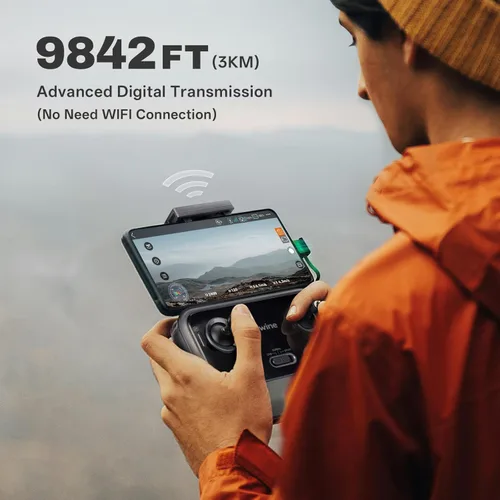 Miniatura 4 de Bwine F7MINI SE - Drones GPS con cámara para adultos 4K, solo 8.40 oz, tiempo de vuelo de 70 minutos, TOF, alcance de 9842 pies, retorno automático