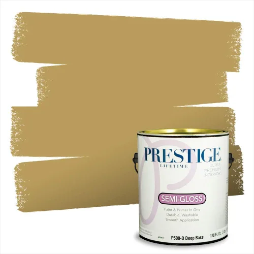 Miniatura 173 de PRESTIGE Paints Exterior Paint and Primer In One, 1-Gallon, Satin, Comparable Match of Benjamin Moore* Royal Linen* 931BM-PCM