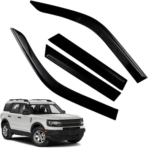 Miniatura 41 de Protectores de lluvia para Mazda 3 Hatchback 2010-2013, deflectores de ventana lateral con cinta adhesiva para Mazda 3 Hatchback, viseras de ventana
