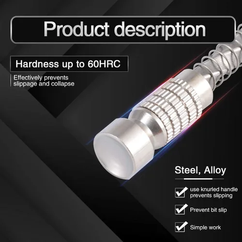 Miniatura 4 de KATUR Taladro de mano de precisión semiautomático para hacer agujeros, herramienta de fabricación de agujeros, mandril de taladro manual en espiral