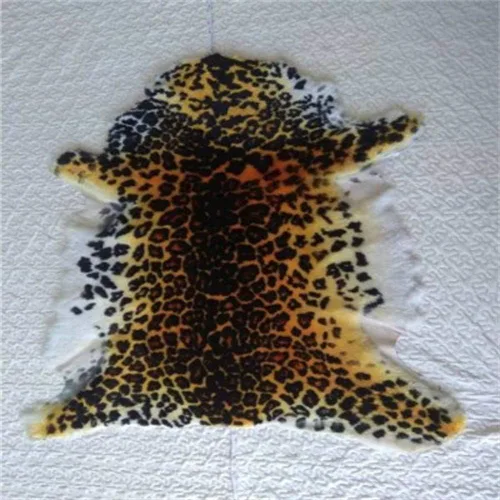 Miniatura 5 de Alfombra de Área Estilo Chic con Estampado de Tigre Leopardo Piel de Oveja Australiana Alfombra Suave de Felpa Manta de Piel de Cordero Alfombra