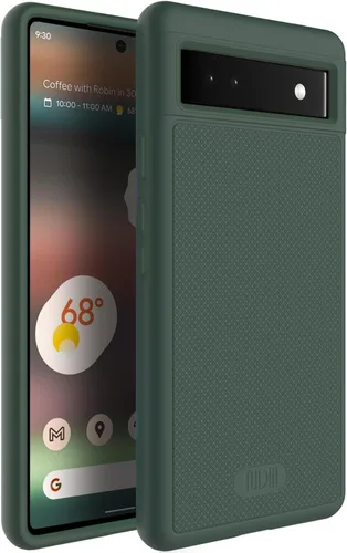Miniatura 8 de TUDIA MergeGrip [grado militar] Funda protectora para Google Pixel 6a (2022), [probada en caídas], de doble capa, a prueba de golpes, delgada, Gris