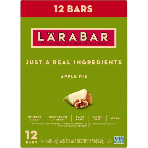 Miniatura 5 de Larabar - Pastel de manzana, barras veganas de frutas y nueces sin gluten, 12