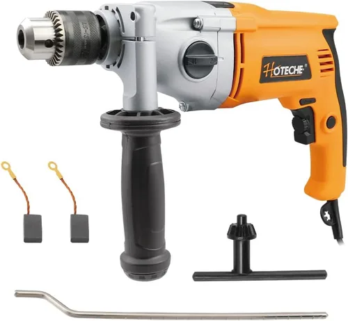 Miniatura 8 de Hoteche Taladro Martillo Rotativo 3 en 1 de 1 Pulgada SDS Plus Martillo Eléctrico 6.7-Amp/800W Velocidad Variable con Cable Taladro Martillo