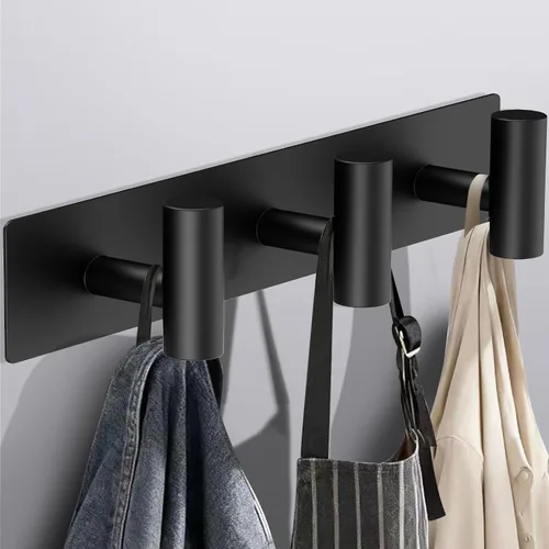 Bntuk Perchero de pared – 3 ganchos para abrigos, toalleros para batas de baño, bolsas, llaves, perchero para sombreros, organizador de toallas de
