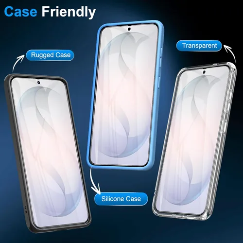Miniatura 5 de LYWHL Paquete de 5 protectores de pantalla para Samsung Galaxy S26 Plus [como el desbloqueo original de huellas dactilares], película protectora